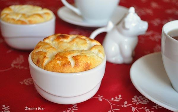 Pudding de formatge cottage al microones