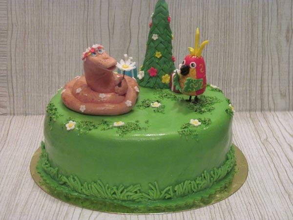 Pastís d'arbre de Nadal amb màstic