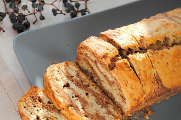 Torta al cioccolato e banana