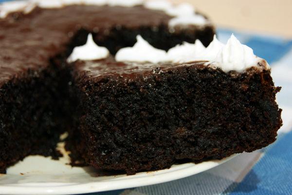 Pastís de xocolata i plàtan