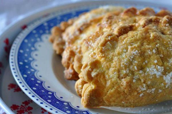 Sobres de poma de pasta de full