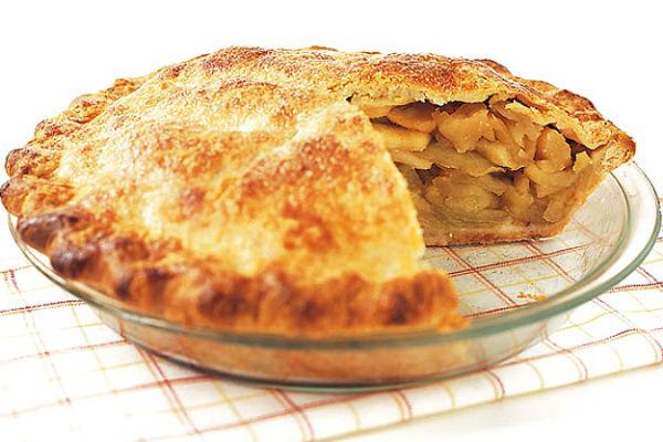 Jemný koláč s banány a jablky