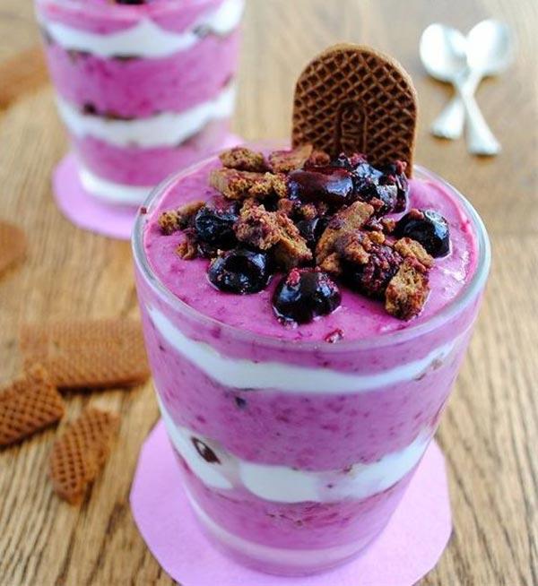 Postres de mató en un got