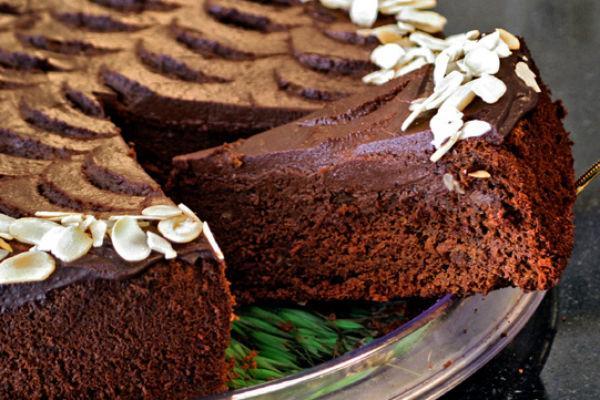 Un tros de pastís de plàtan i xocolata