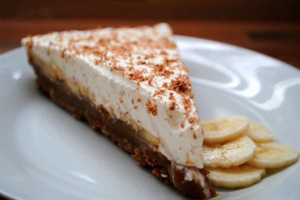 Un tros de pastís de plàtan tendre