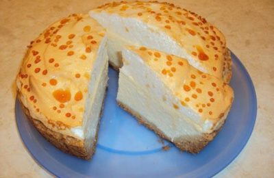 Hüttenkäsedessert aus dem Schongarer – ein zarter Hüttenkäsekuchen!