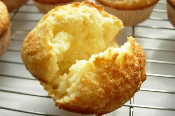 Muffin de llimona trencat