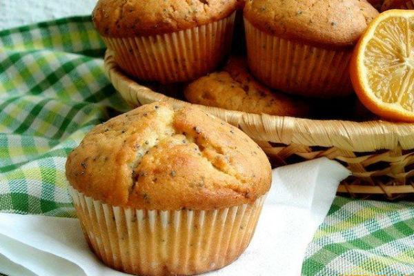 Muffin de llavors de rosella amb llimona