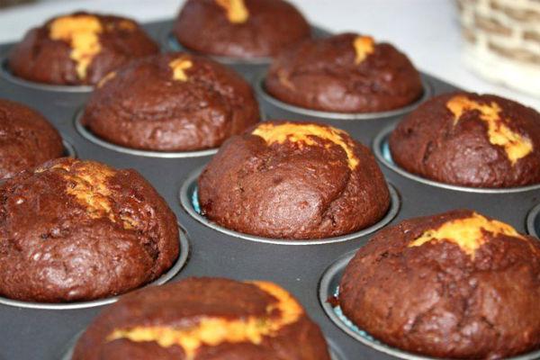 Mrkvovo-čokoládové muffiny