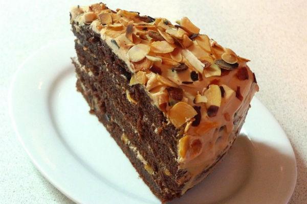 gâteau au chocolat et aux amandes