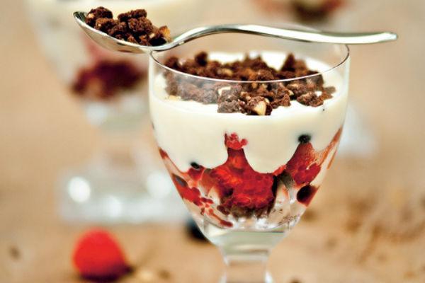 Parfait à trois couches