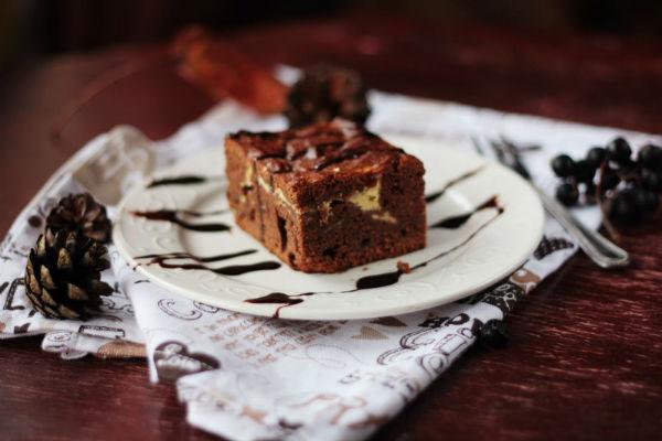 Brownie de plàtan i xocolata