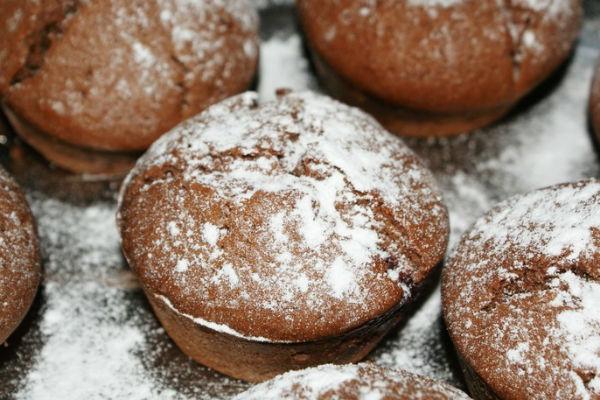 Magdalenes de xocolata amb kéfir