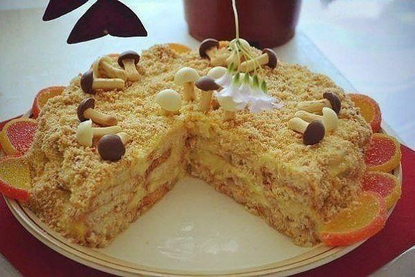 Napoleonský dort bez pečení 3