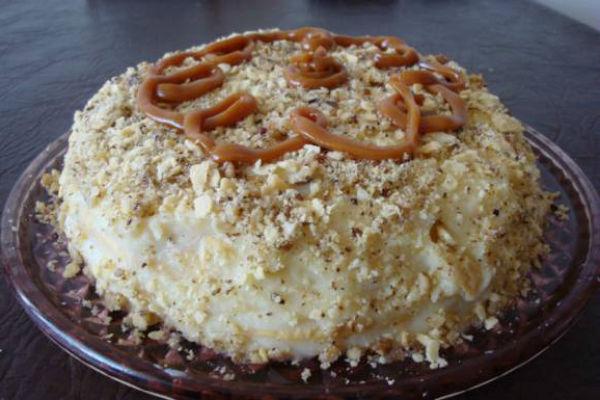 Recepta de pastís Napoleó en una olla de cocció lenta