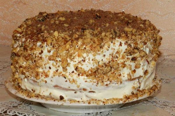 Pastís Napoleó en una olla de cocció lenta