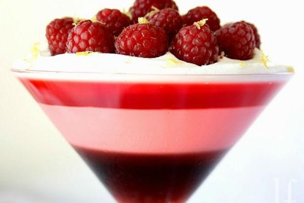 Recepta de gelatina de tres capes