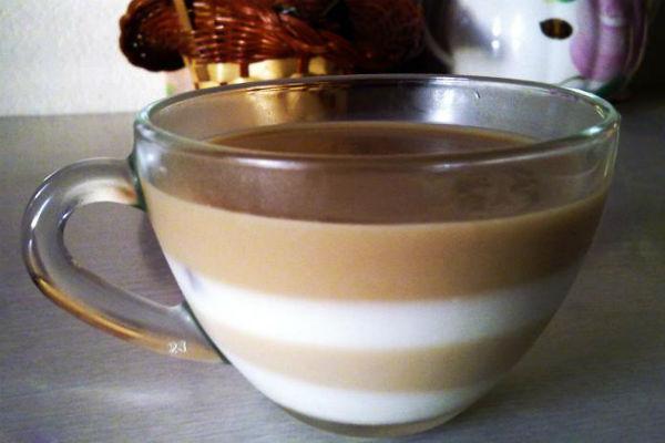 Gelatina de tres capes amb kéfir