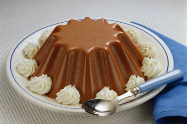 Gelatina de xocolata amb nata