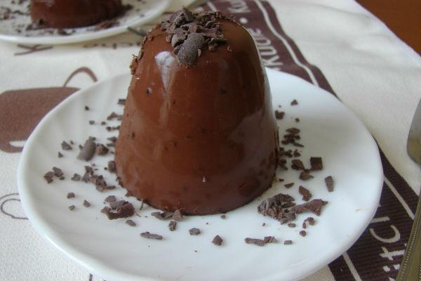 Gelatina de xocolata amb xips