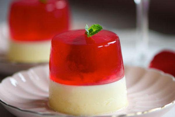 Gelée avec jus et gélatine