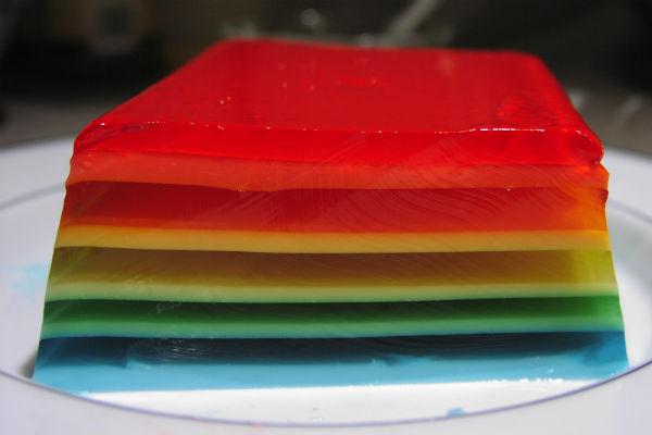 Pastís de gelatina arc de Sant Martí