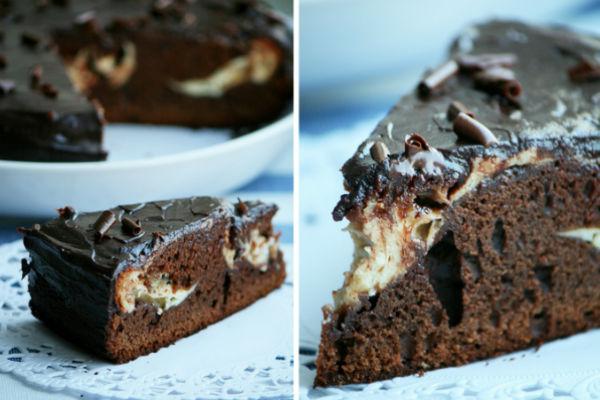 Gâteau au chocolat et à la crème 2