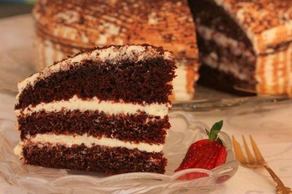 Pastís de xocolata amb kéfir "Fantàstic" 2