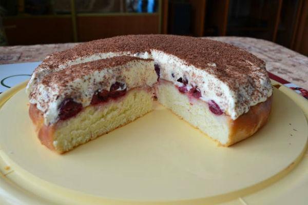 Pastís de cireres i mascarpone 3