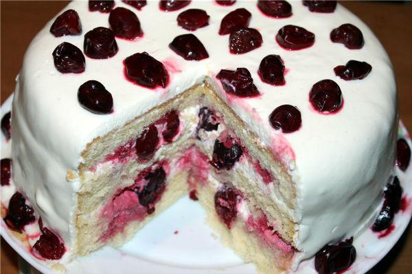 Pastís de cirera a la neu 3