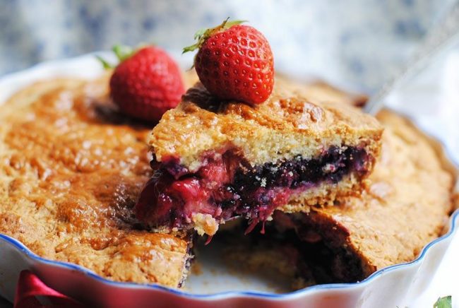 Pastís de civada amb chía i nabius.