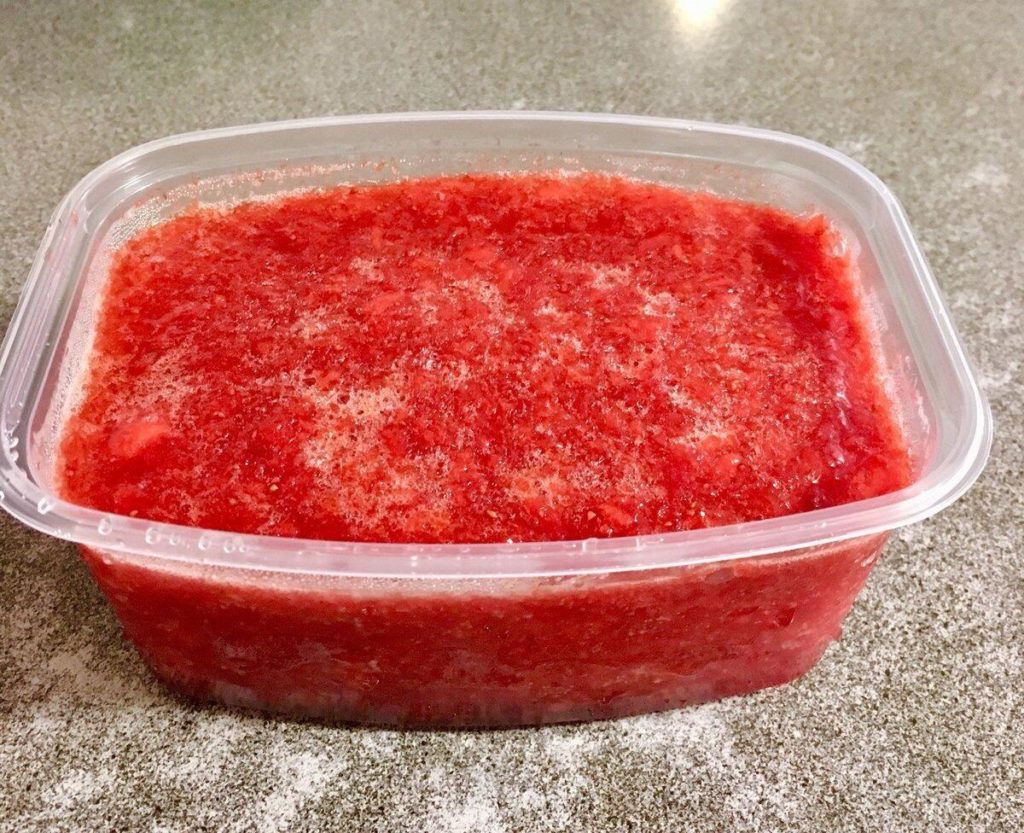 Congelar maduixes - Concentrat - Foto