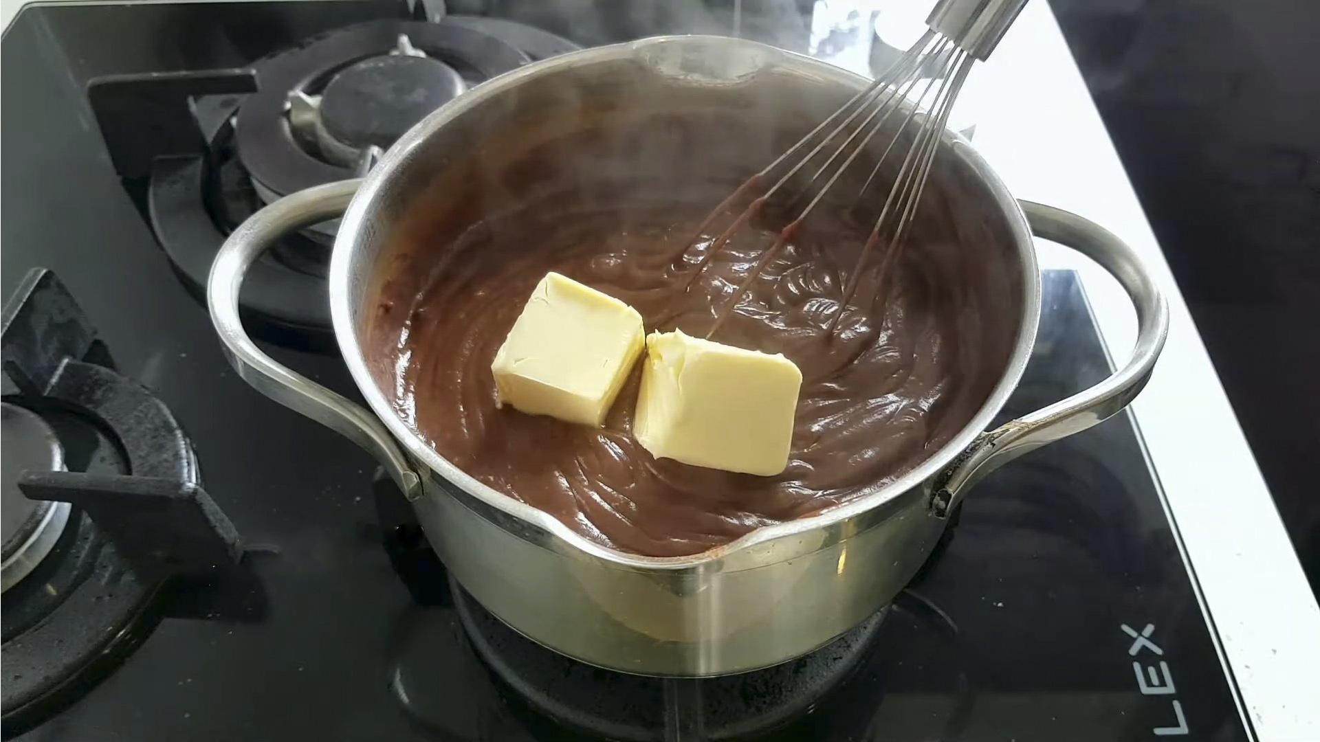 وصفة - كريمة الشوكولاتة للإكلير - الخطوة 7