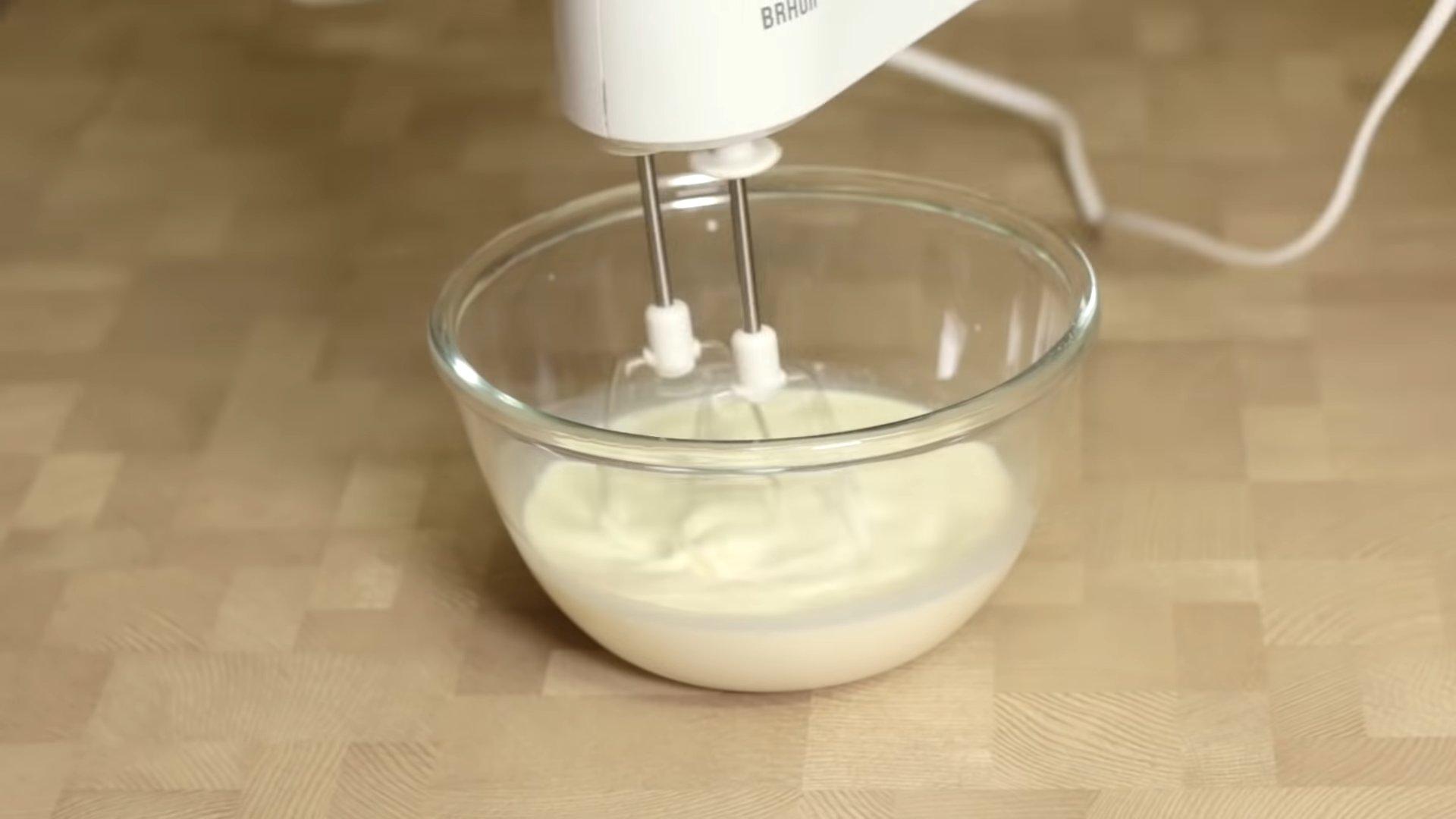 Recepta - Crema de mató per a pastís Napoleó - Pas 4