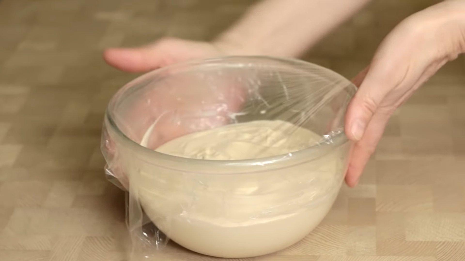 Recepta - Crema de mató per a pastís Napoleó - Pas 6