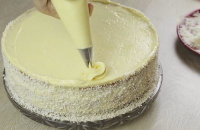 Sahne „Eiscreme“ für Kuchen – Foto