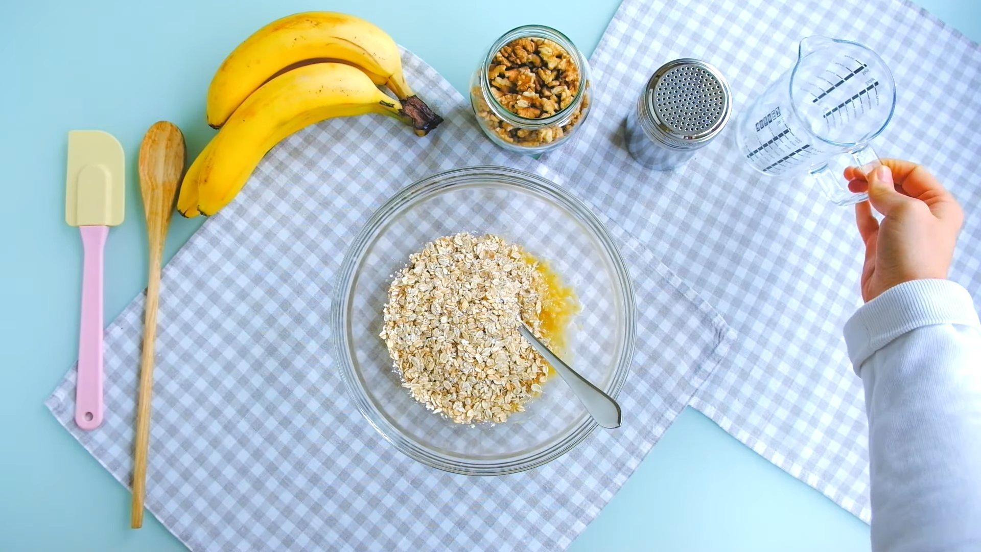 Recette - Biscuits diététiques à l'avoine et à la banane - Étape 3-1