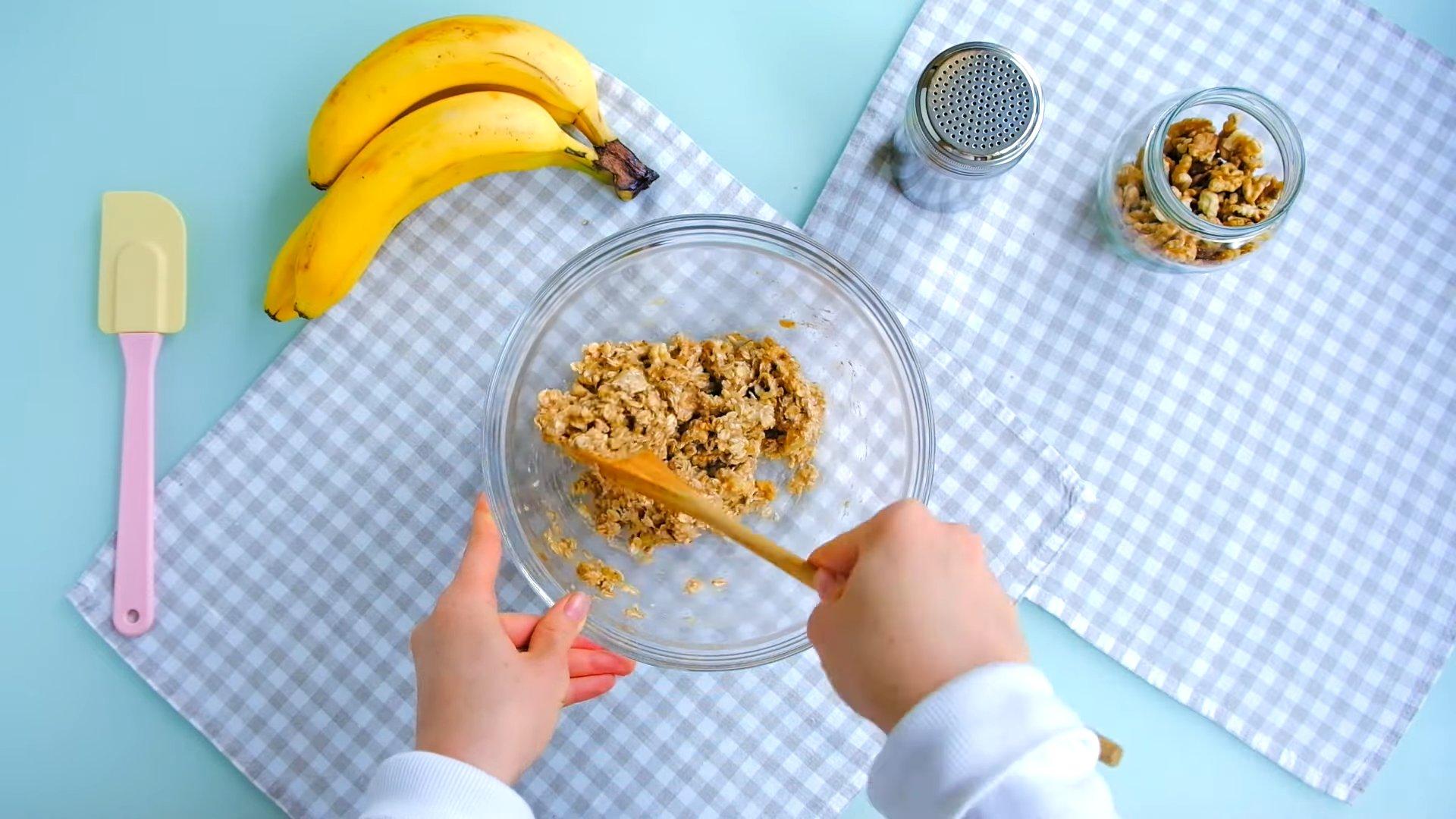 Recette - Biscuits diététiques à l'avoine et à la banane - Étape 5