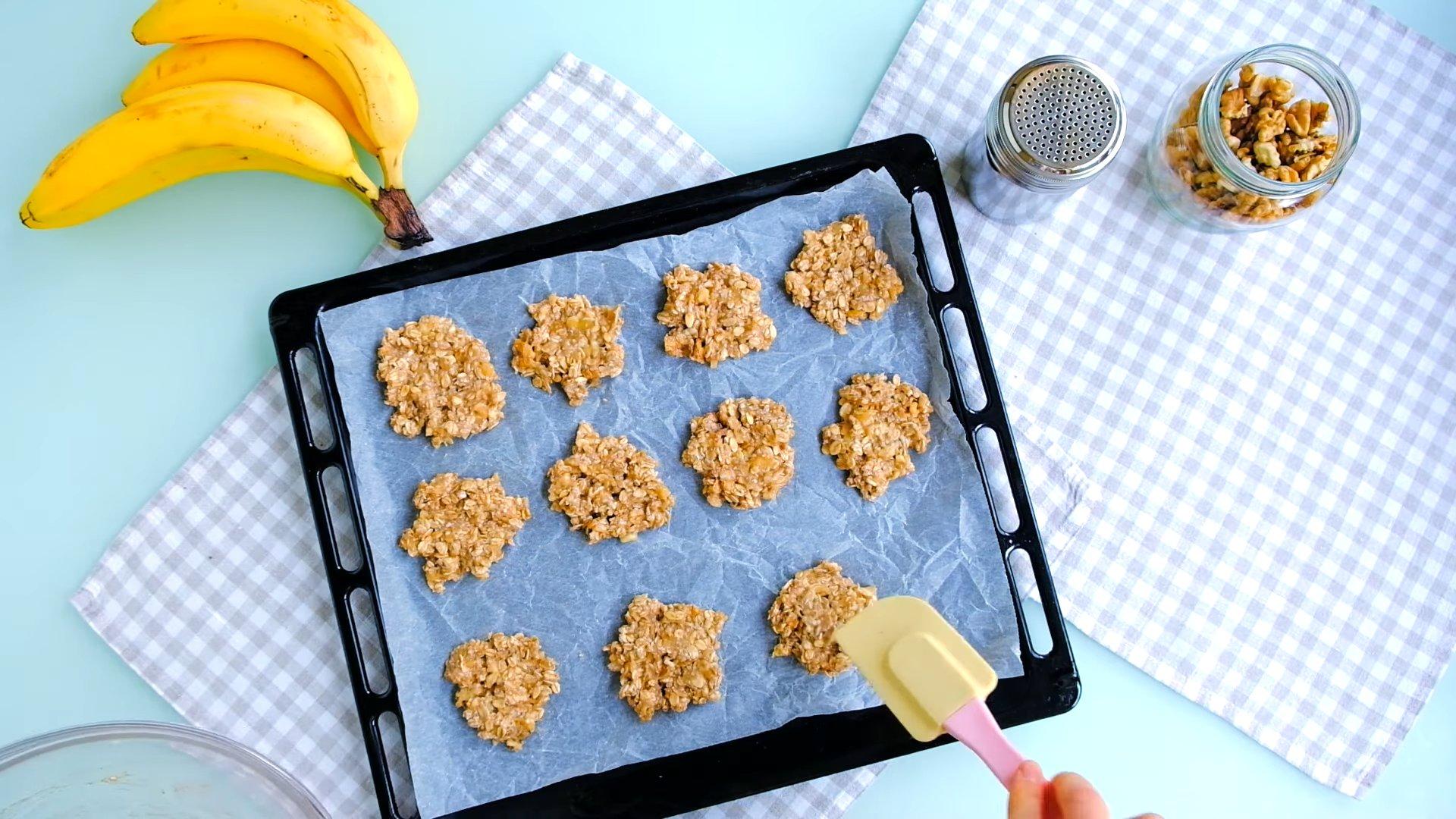 Recette - Biscuits diététiques à l'avoine et à la banane - Étape 7
