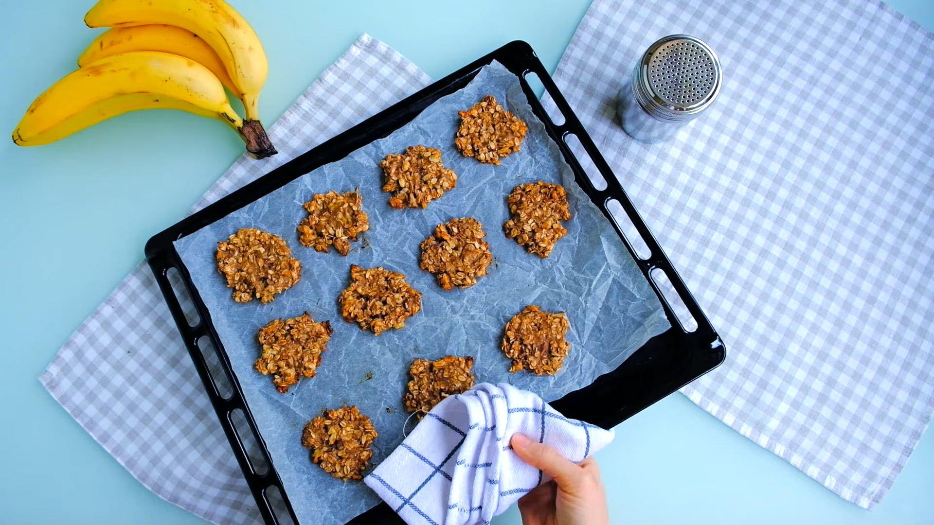 Recette - Biscuits diététiques à l'avoine et à la banane - Étape 8
