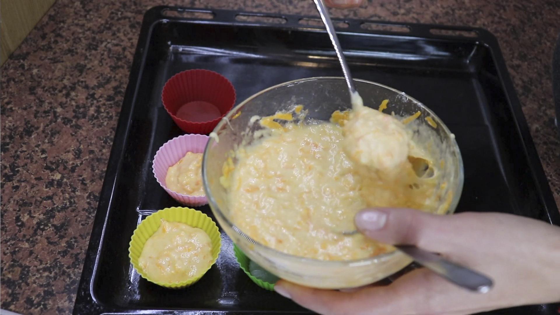 وصفة - كب كيك اليقطين على شكل مومياء - الخطوة 7-1