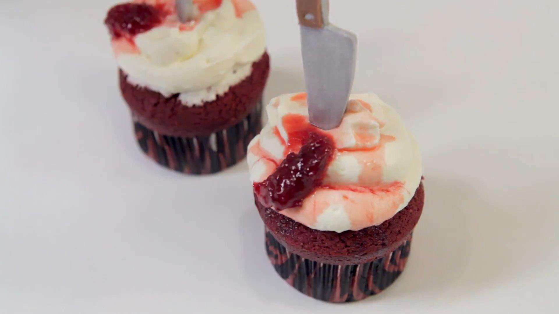 وصفة - كب كيك السكاكين المخيفة - الخطوة 7