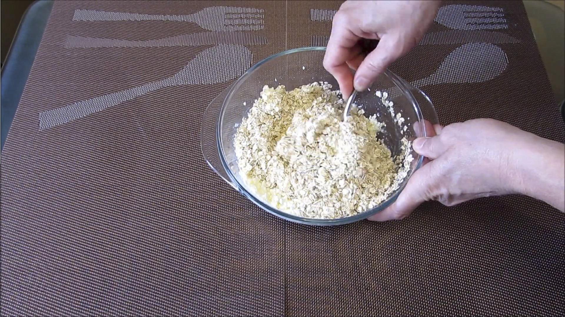 Recette - Biscuits à l'avoine, à la banane et au fromage blanc - Étape 3-2