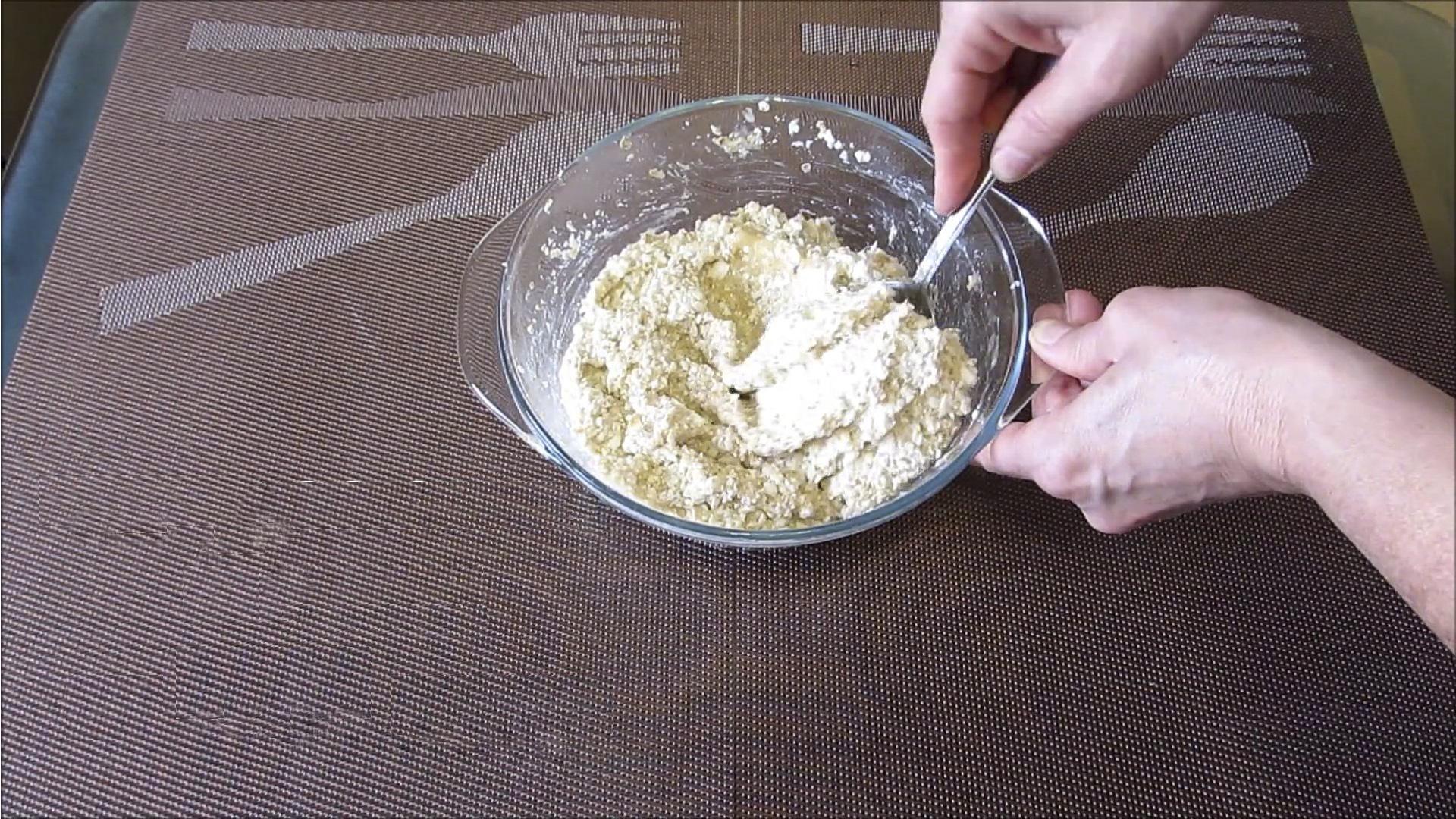 Recette - Biscuits à l'avoine, à la banane et au fromage blanc - Étape 4-2
