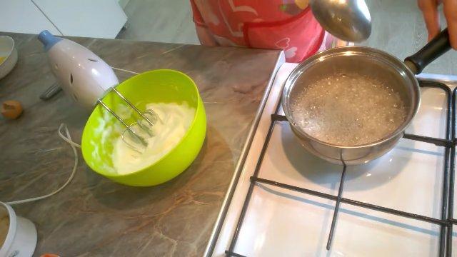 Rezept – Proteincreme für Waffelröllchen – Schritt 2