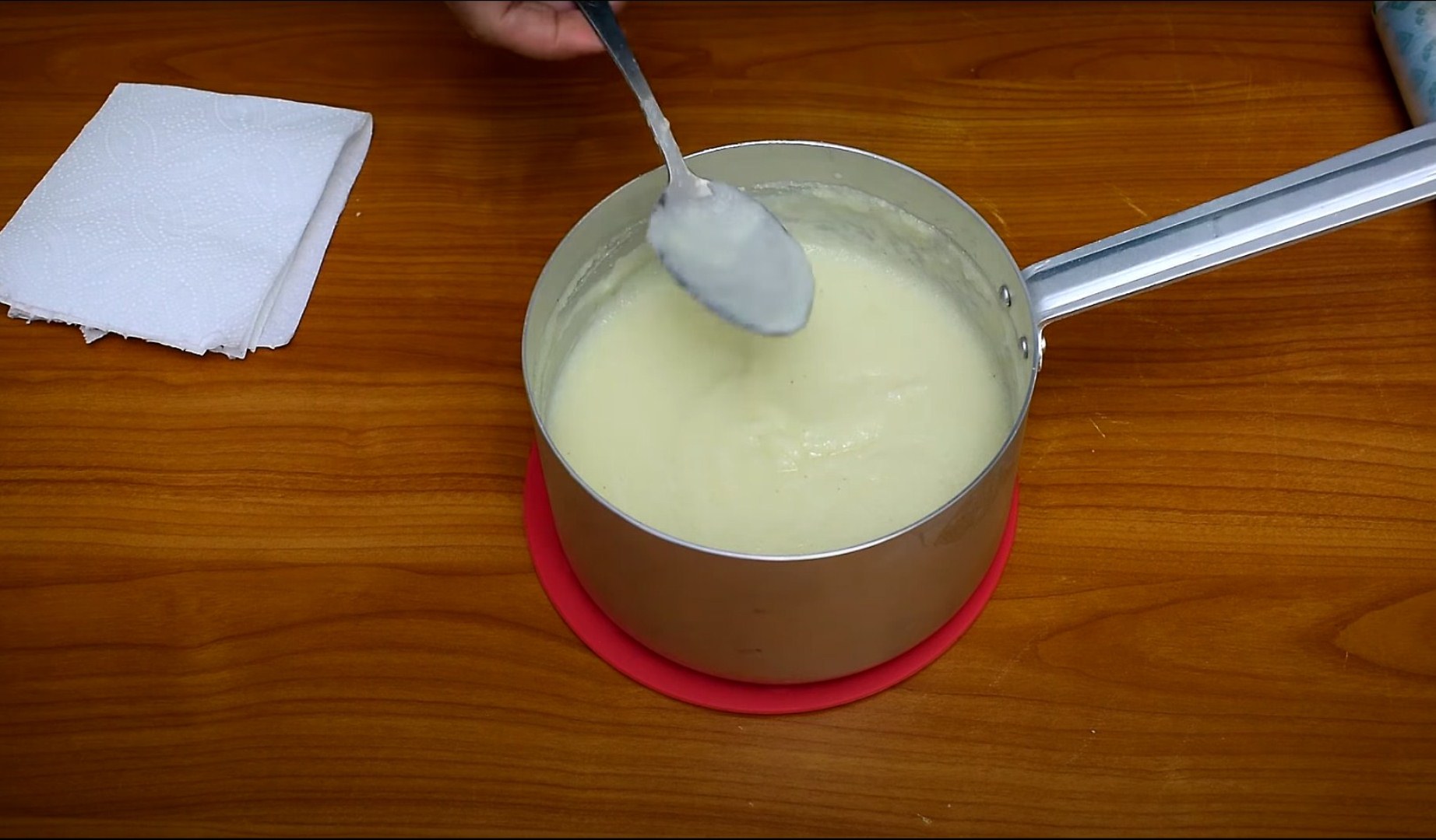 Rezept – Grießcreme für Honigkuchen – Schritte 2–3