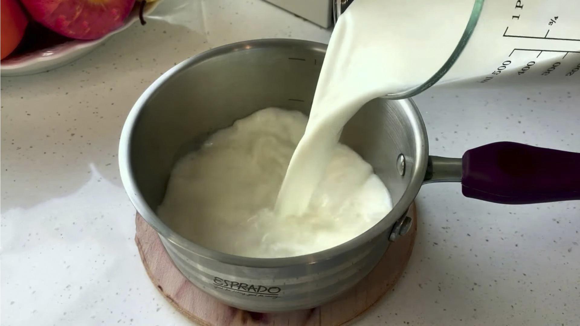 وصفة - آيس كريم للإكلير - الخطوة 1