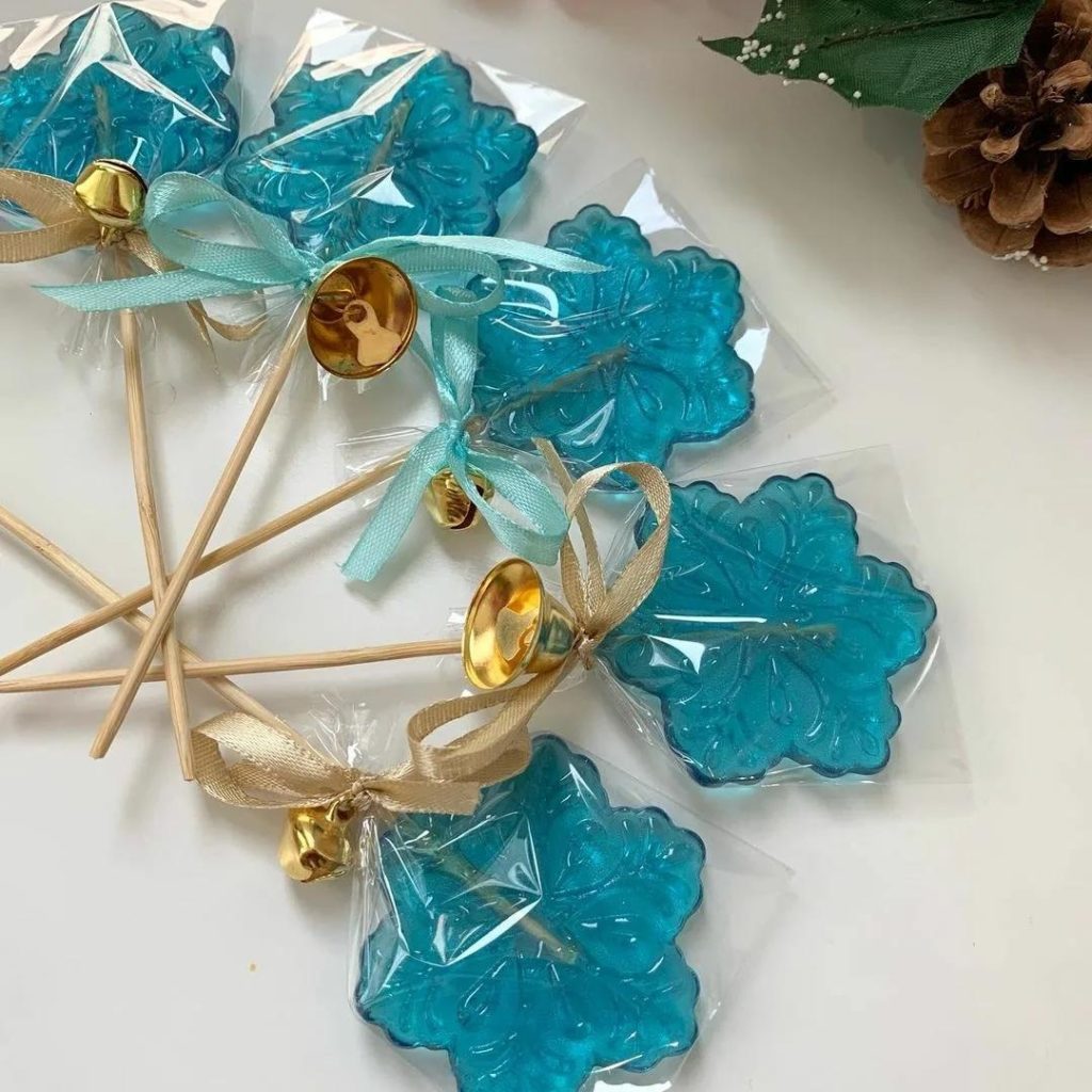 Com decorar caramels d'isomalt: formes inusuals, foto