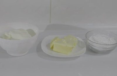 Frischkäse mit Butter - Foto