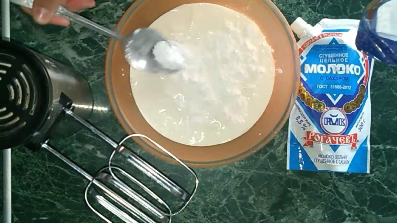 وصفة - كريمة الكريمة والحليب المكثف - الخطوة 3